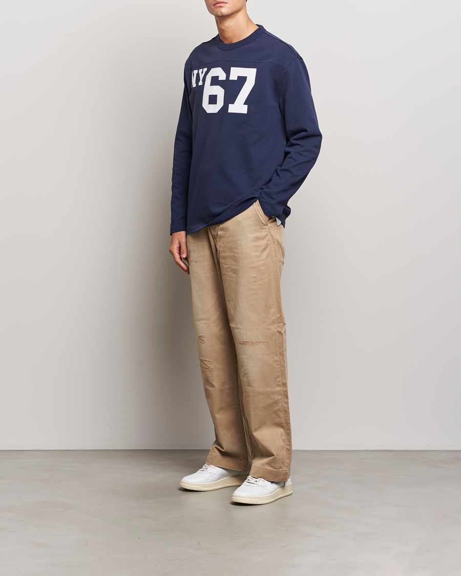 Herre | T-Shirts | Polo Ralph Lauren | NYC Long Sleeve T-Shirt Cruise Navy