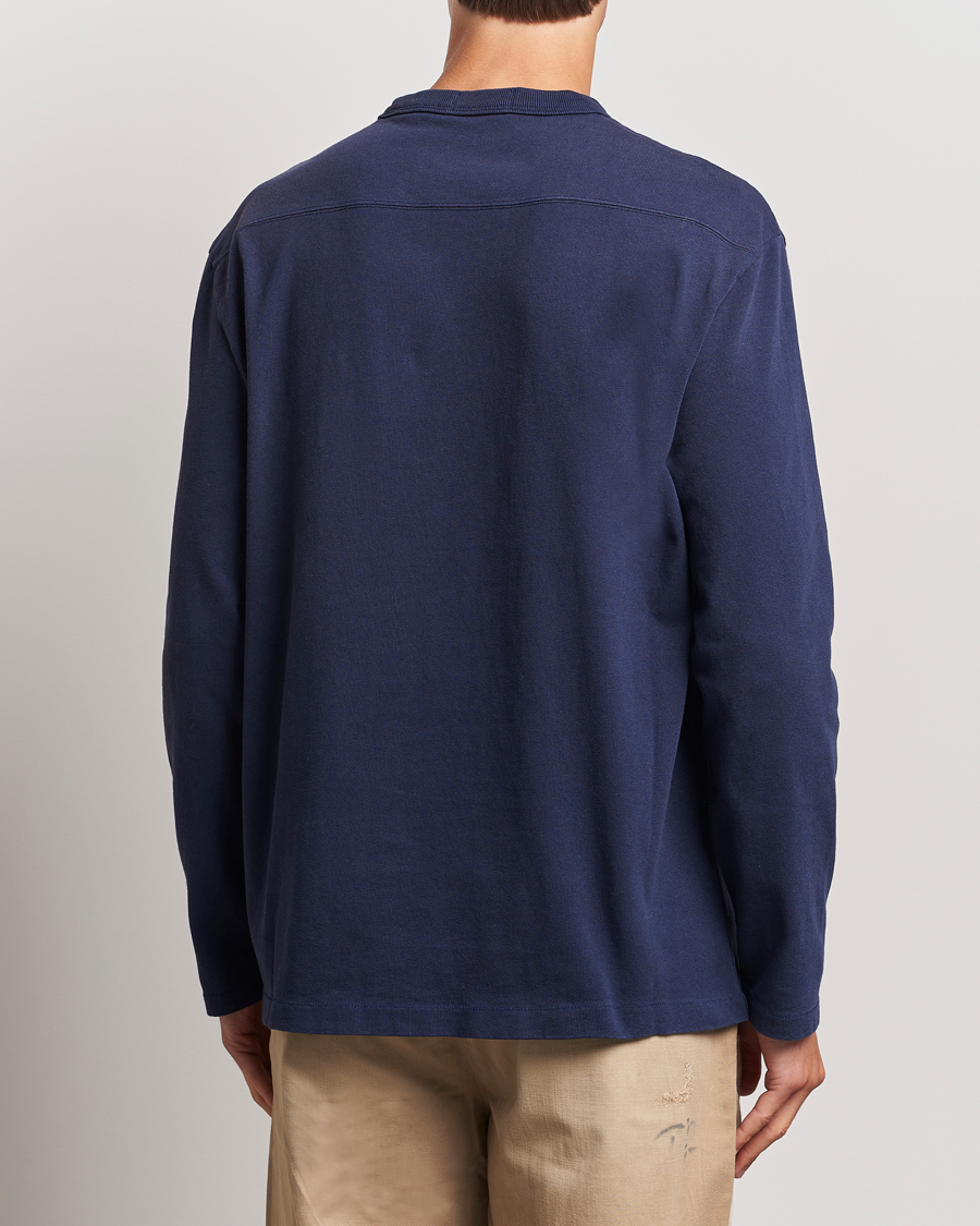 Herre | T-Shirts | Polo Ralph Lauren | NYC Long Sleeve T-Shirt Cruise Navy