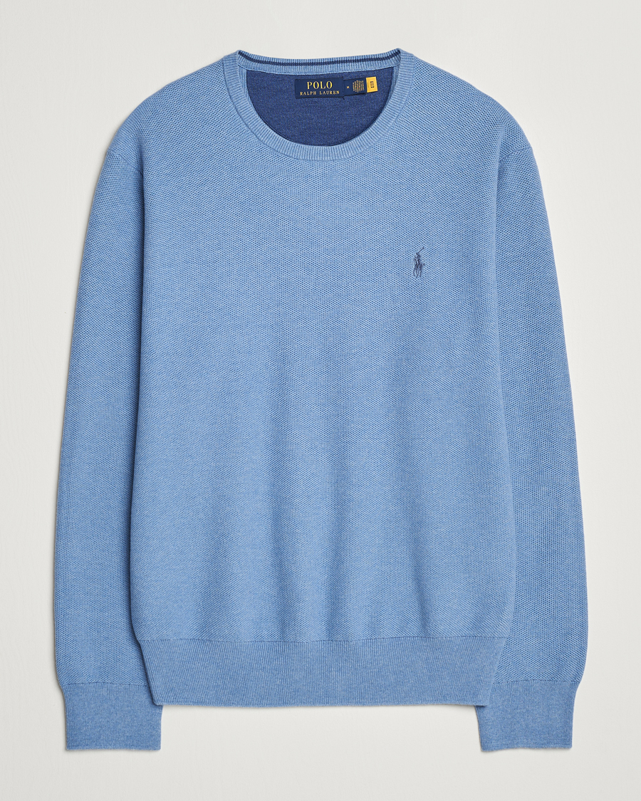 Herre | Trøjer | Polo Ralph Lauren | Textured Crew Neck Sweater Lake Heather