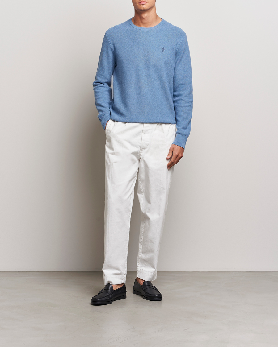 Herre | Trøjer | Polo Ralph Lauren | Textured Crew Neck Sweater Lake Heather