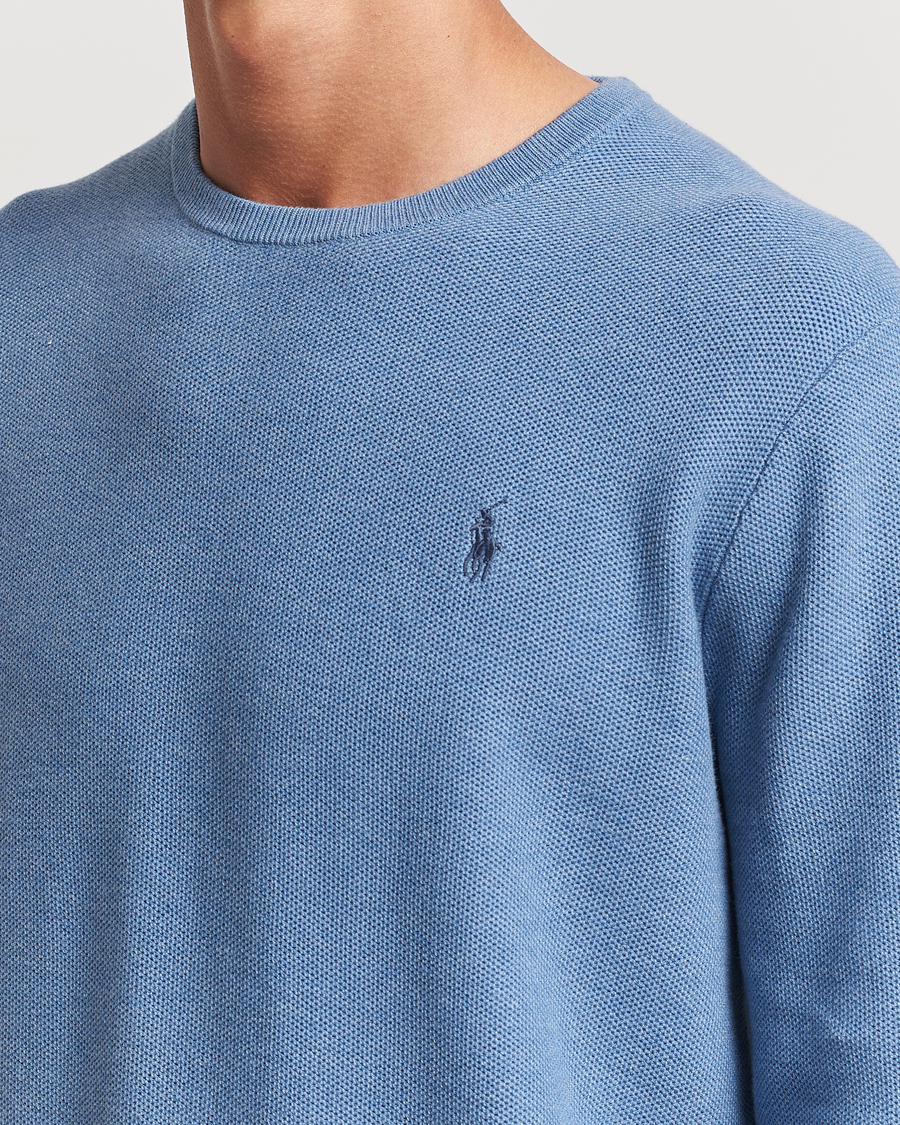 Herre | Trøjer | Polo Ralph Lauren | Textured Crew Neck Sweater Lake Heather