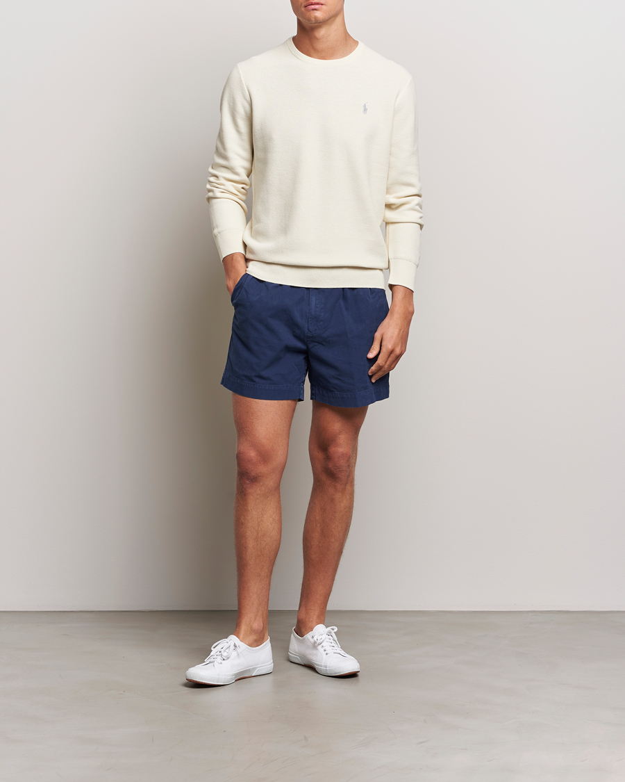 Herre | Trøjer | Polo Ralph Lauren | Textured Crew Neck Sweater Herbal Milk