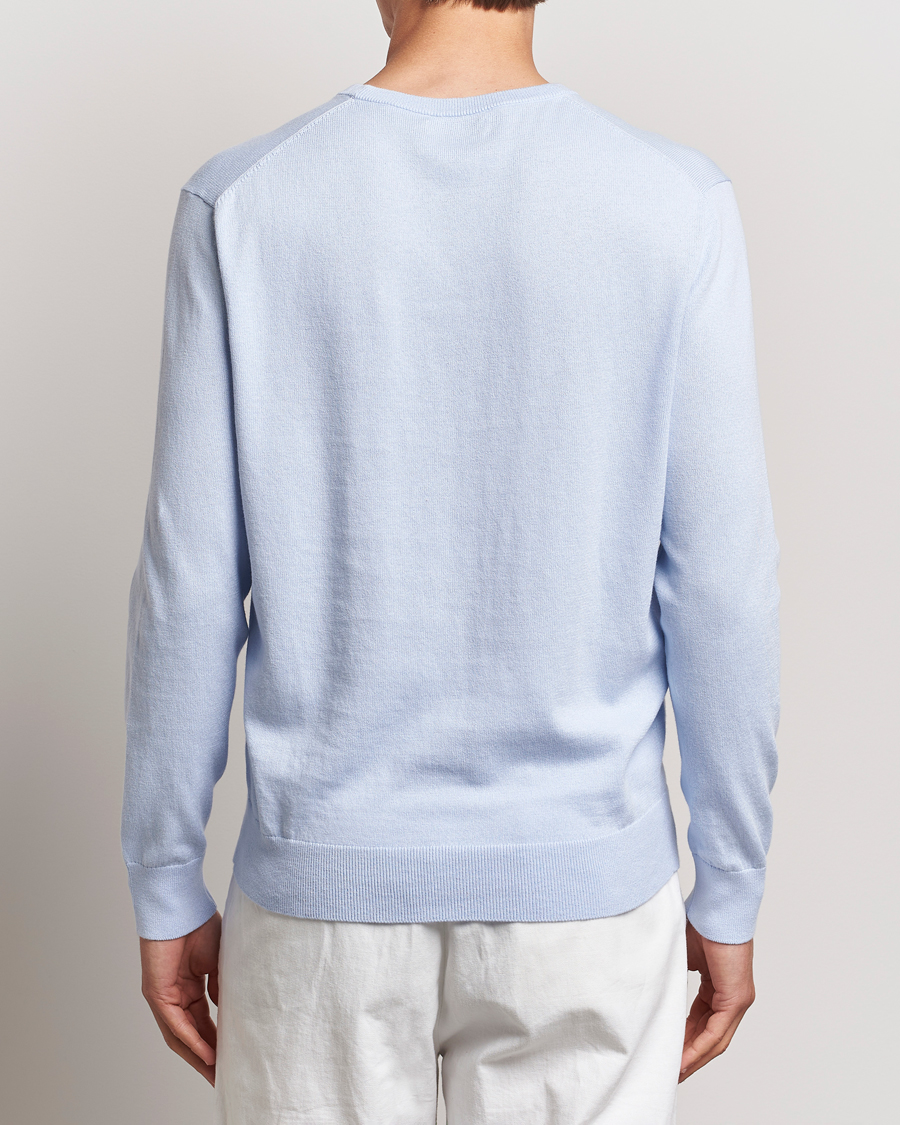 Herre | Trøjer | Polo Ralph Lauren | Cotton/Cashmere Crew Neck Pullover Oxford Blue