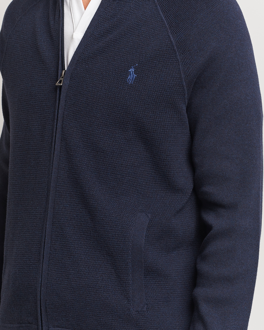 Herre | Trøjer | Polo Ralph Lauren | Textured Full Zip Navy Heather