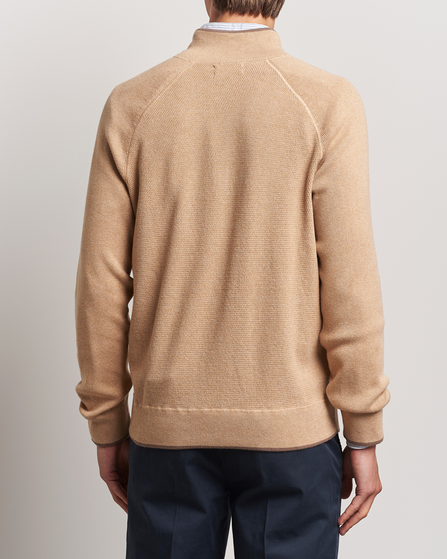 Herre | Trøjer | Polo Ralph Lauren | Textured Full Zip Camel Melange