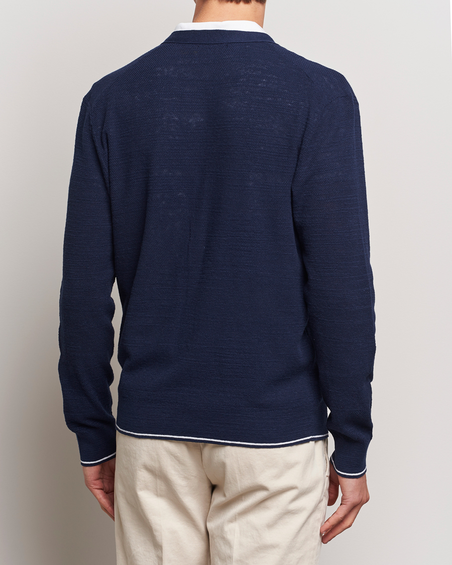 Herre | Trøjer | Polo Ralph Lauren | Textured Knitted Cardigan Bright Navy