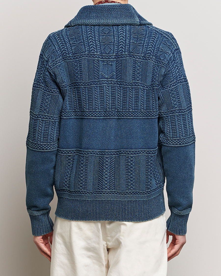 Herre | Trøjer | Polo Ralph Lauren | Knitted Shawl Collar Cardigan Dark Indigo