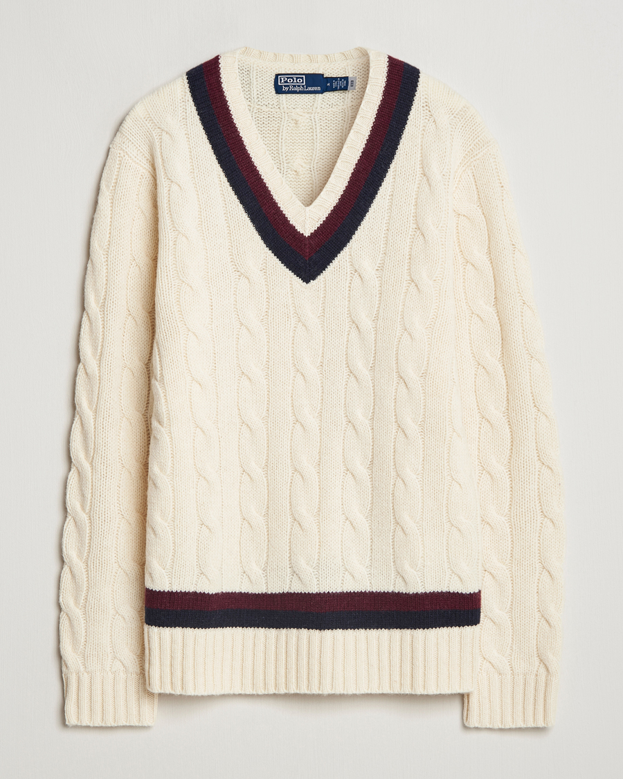 Herre | Trøjer | Polo Ralph Lauren | Wool Cricket Sweater Cream