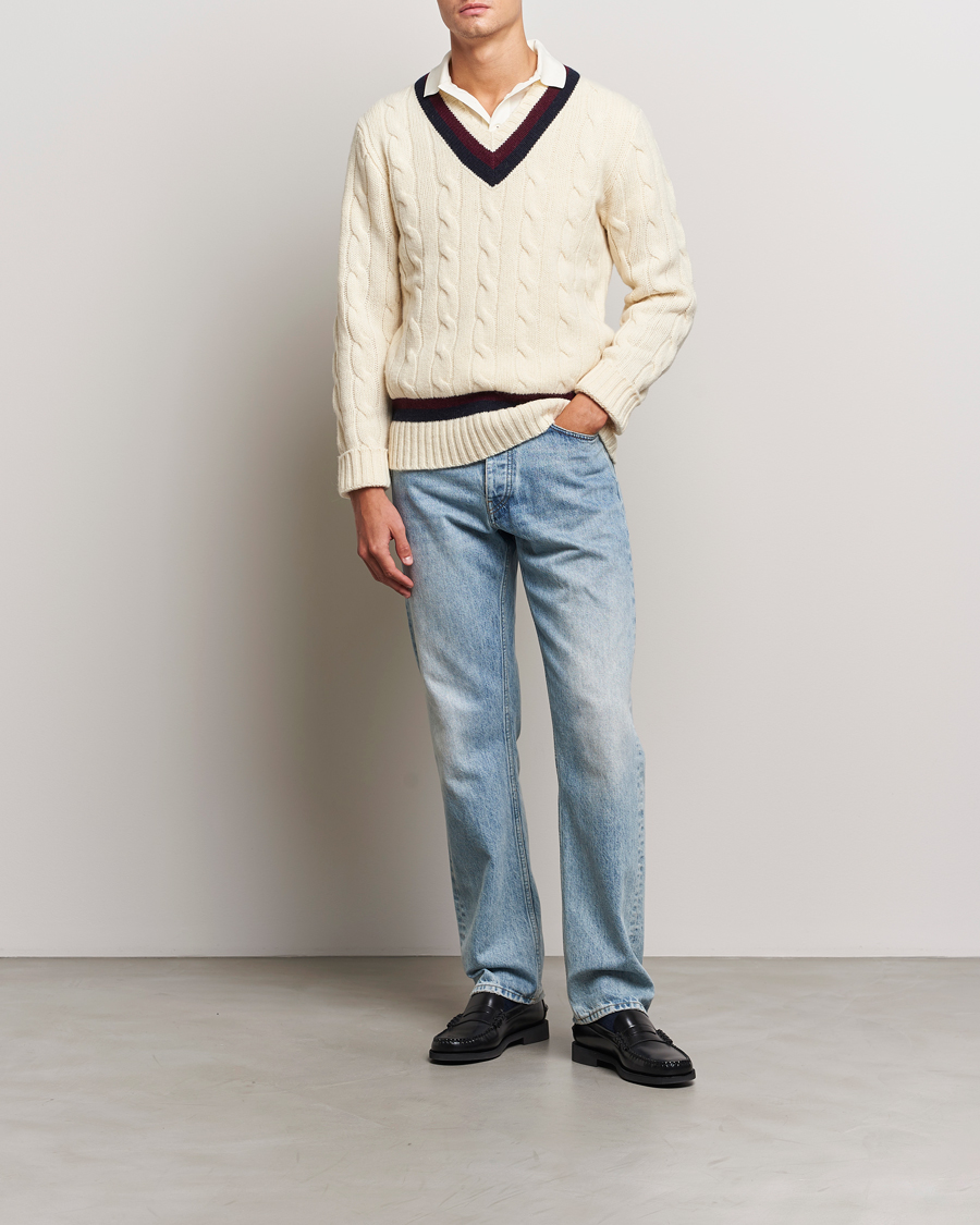 Herre | Trøjer | Polo Ralph Lauren | Wool Cricket Sweater Cream