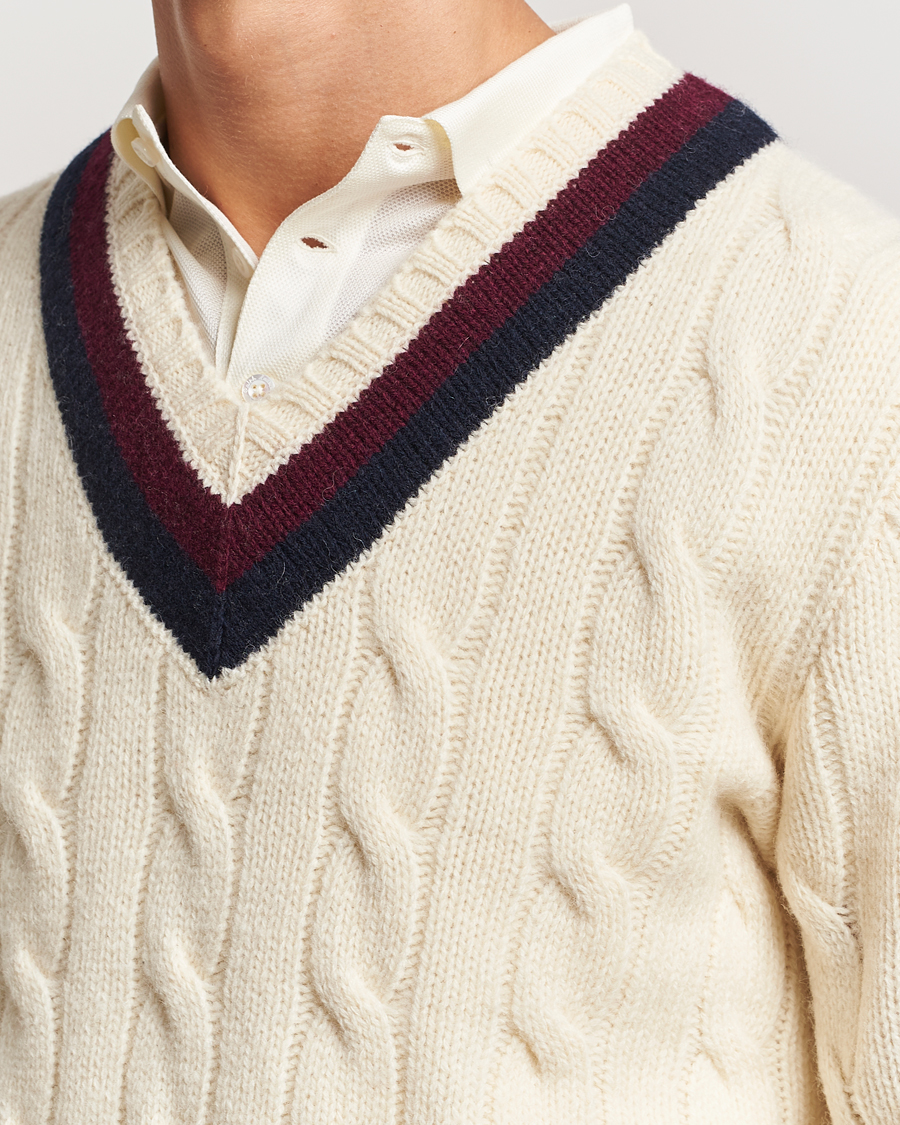 Herre | Trøjer | Polo Ralph Lauren | Wool Cricket Sweater Cream