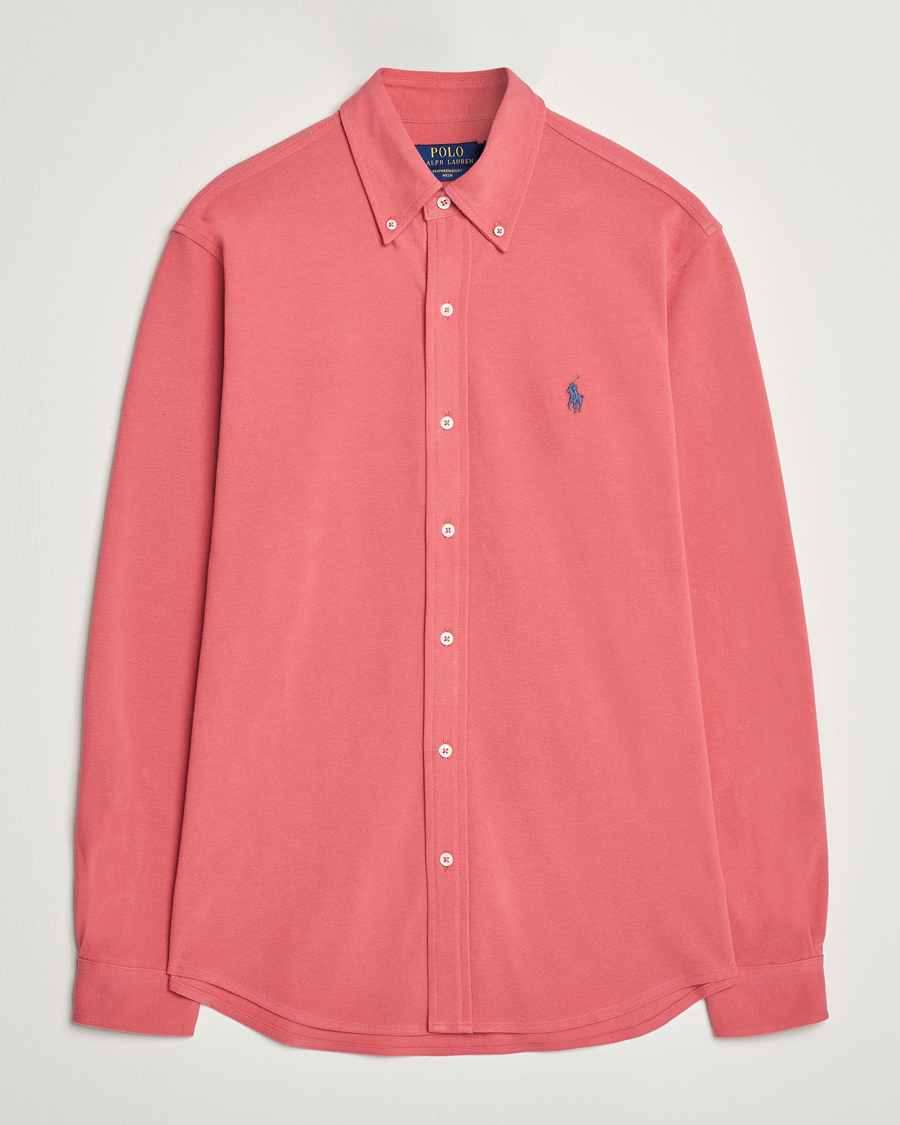 Herre | Skjorter | Polo Ralph Lauren | Featherweight Mesh Shirt Adirondack Berry