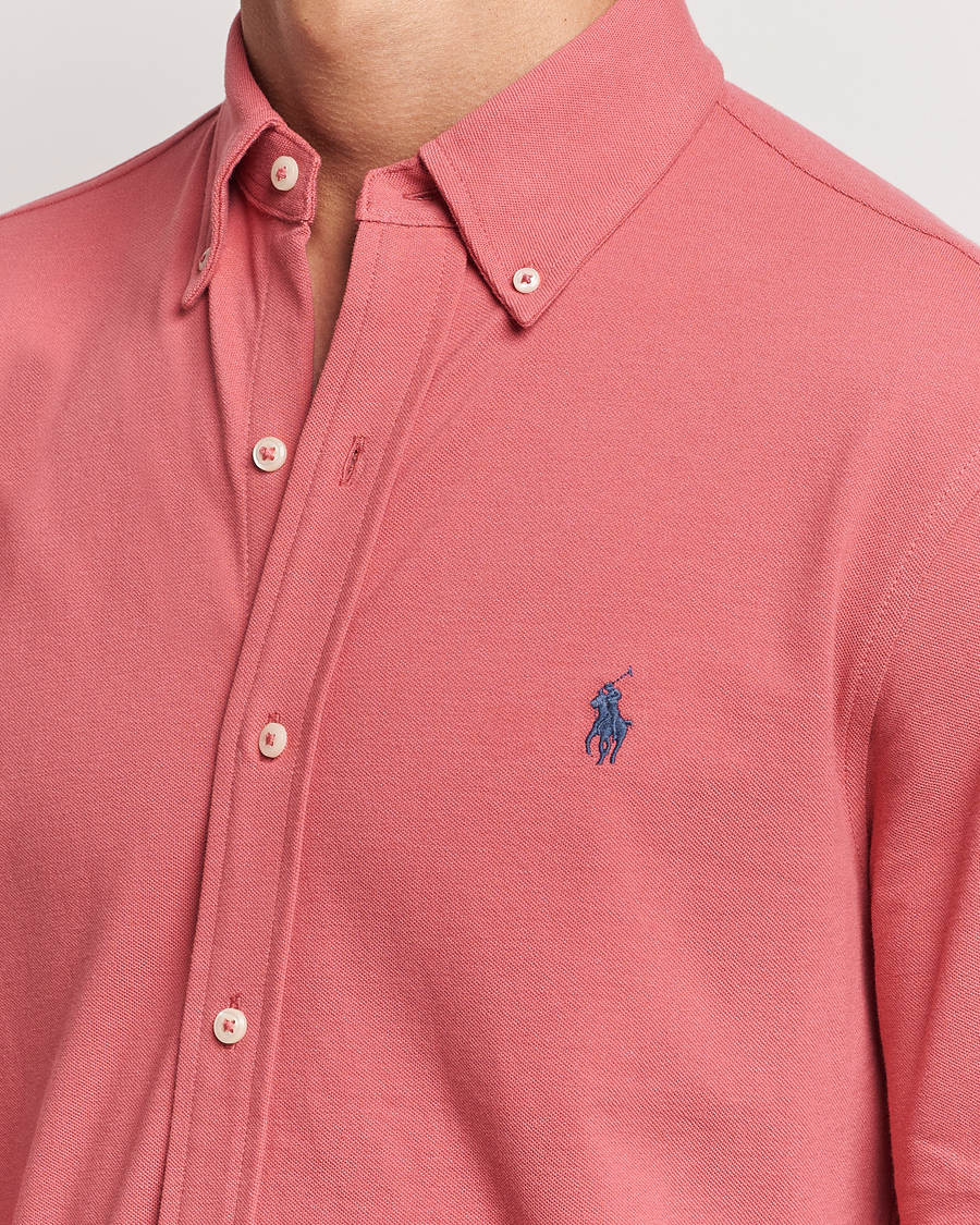 Herre | Skjorter | Polo Ralph Lauren | Featherweight Mesh Shirt Adirondack Berry