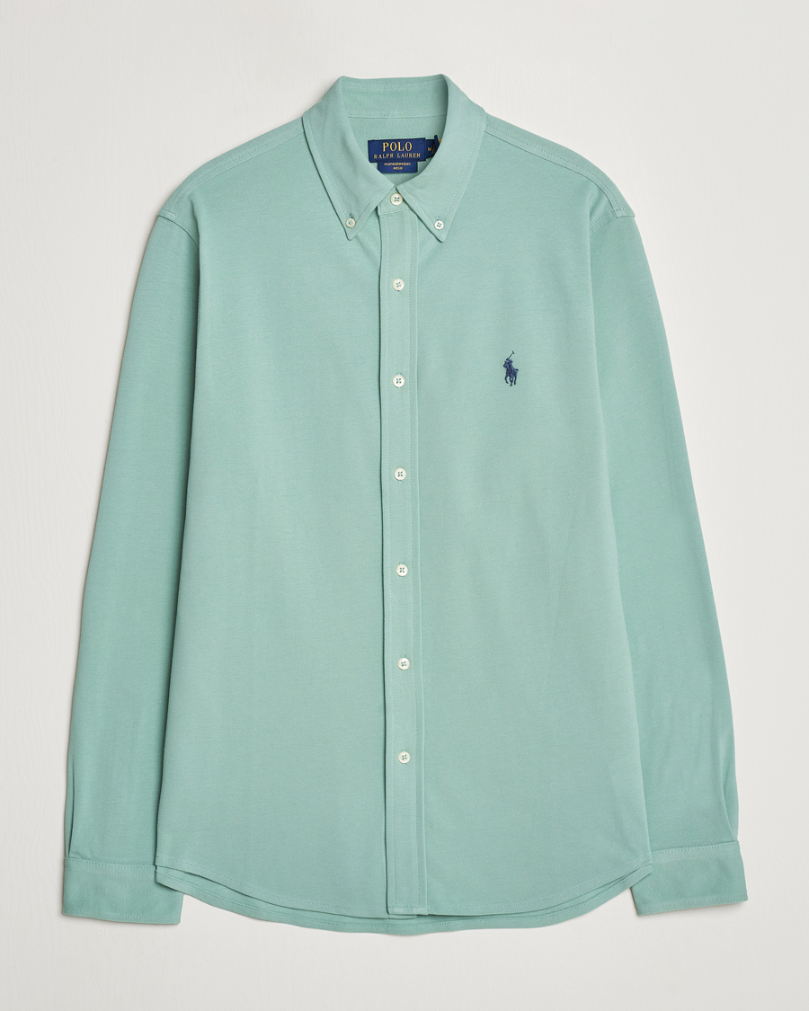 Herre | Skjorter | Polo Ralph Lauren | Featherweight Mesh Shirt Faded Mint