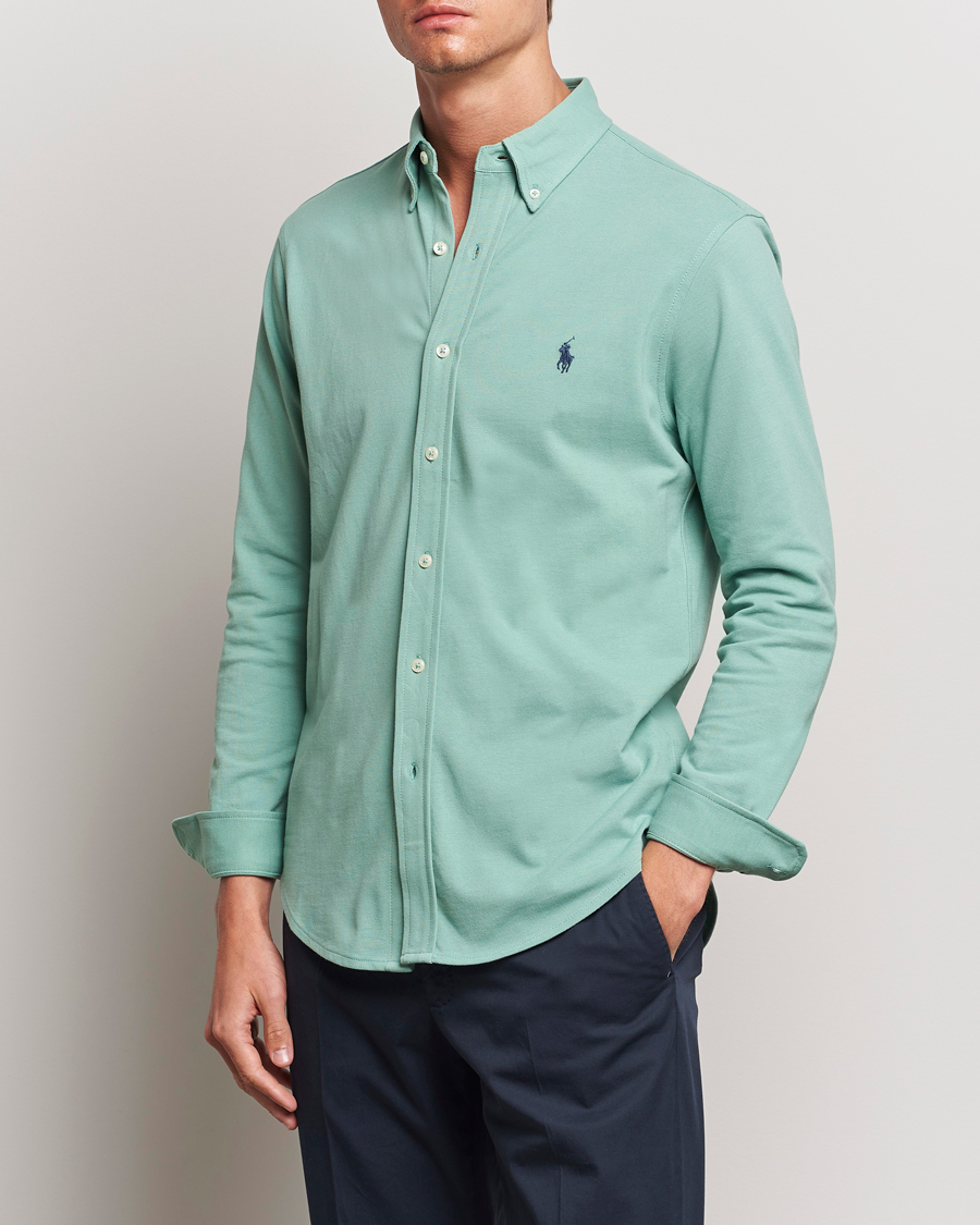 Herre | Poloskjorter | Polo Ralph Lauren | Featherweight Mesh Shirt Faded Mint