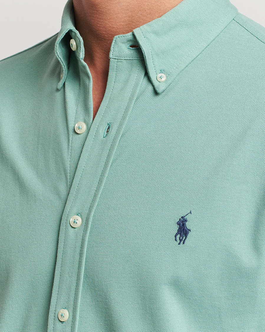 Herre | Skjorter | Polo Ralph Lauren | Featherweight Mesh Shirt Faded Mint