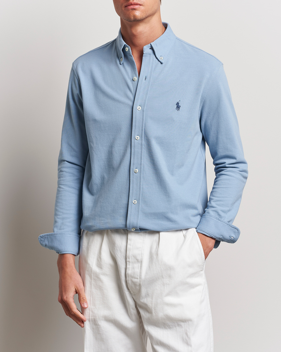 Herre | Nyheder | Polo Ralph Lauren | Featherweight Mesh Shirt Vessel Blue