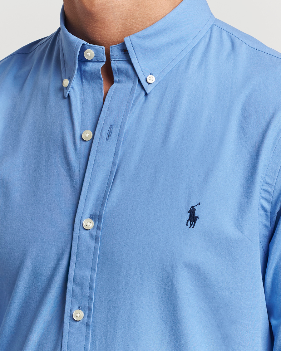 Herre | Skjorter | Polo Ralph Lauren | Slim Fit Poplin Shirt Harbor Island Blue