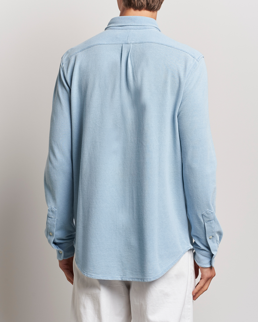 Herre | Skjorter | Polo Ralph Lauren | Featherweight Mesh Shirt Light Indigo