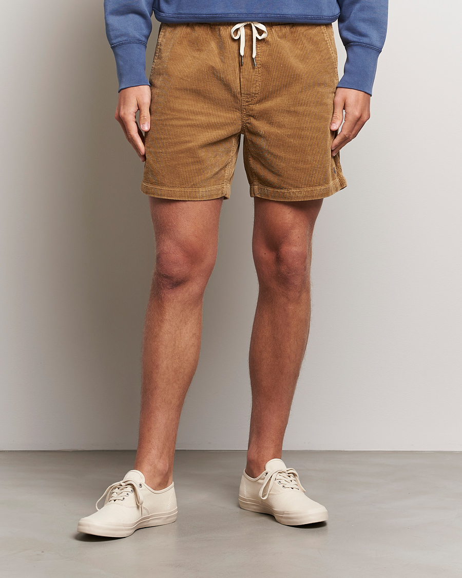 Herre | Drawstringshorts | Polo Ralph Lauren | Prepster Corduroy Drawstring Shorts Despatch Tan