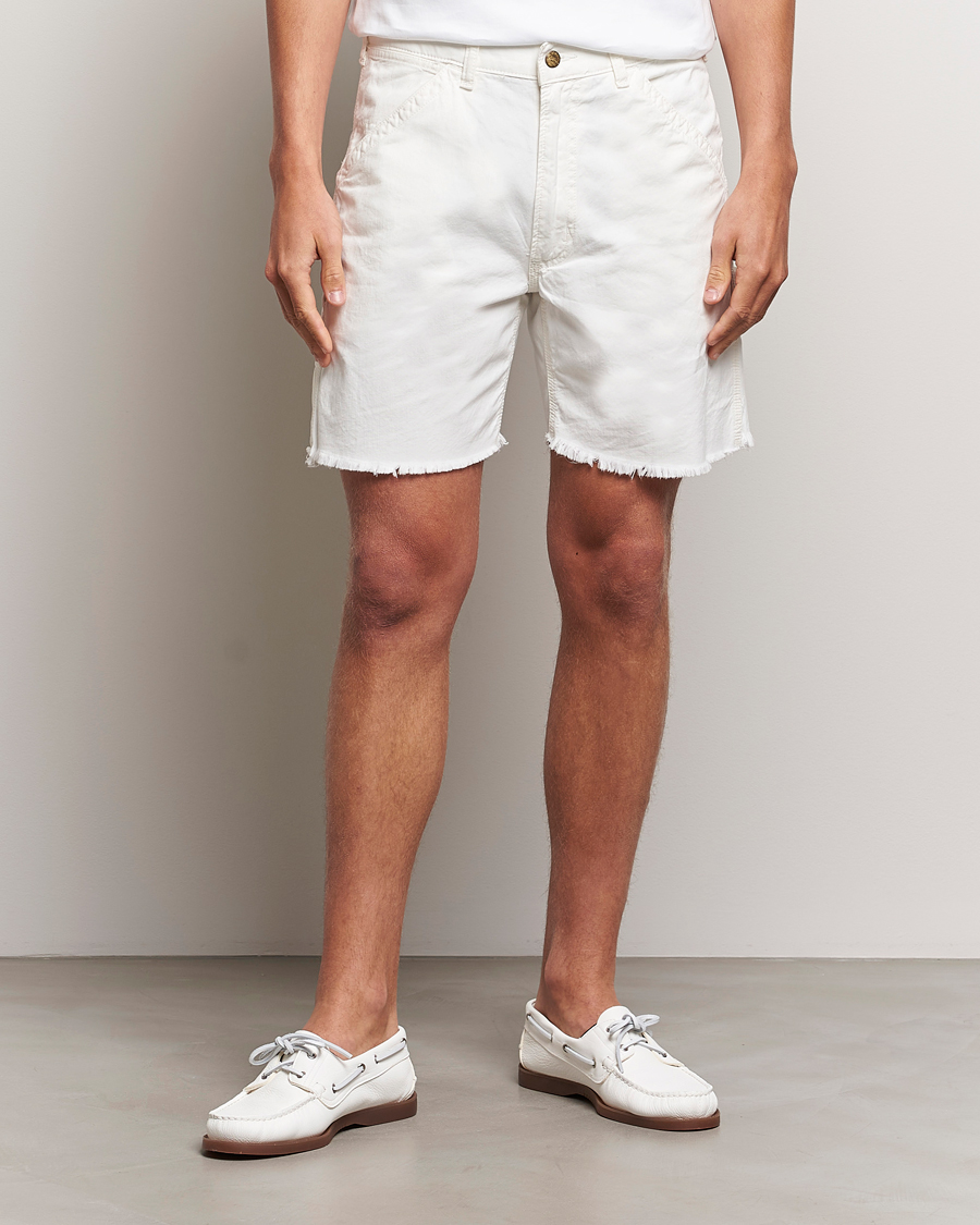 Herre | Shorts | Polo Ralph Lauren | Garment Dyed Rustic Worker Shorts Deckwash White