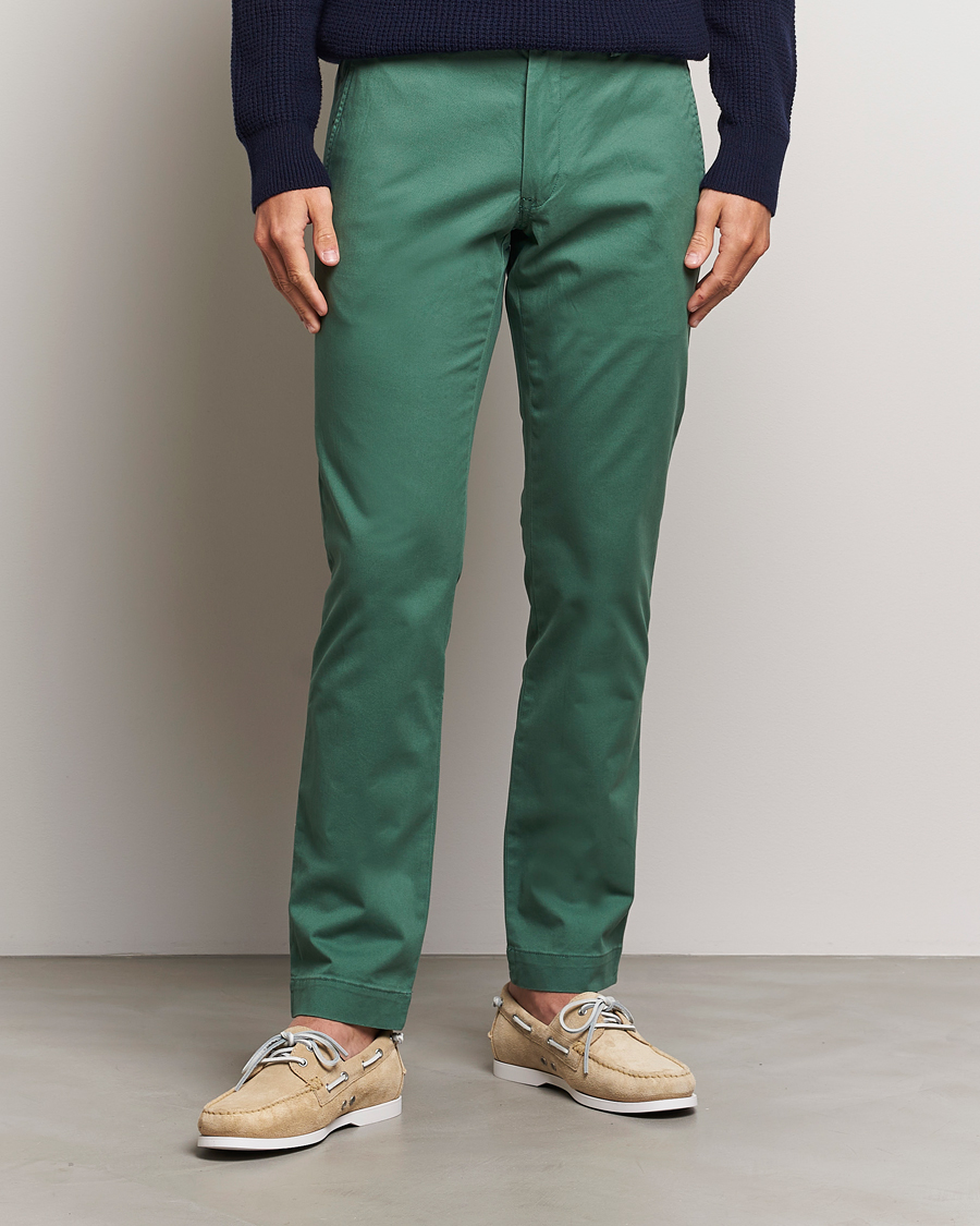 Herre | Bukser | Polo Ralph Lauren | Slim Fit Stretch Chinos Washed Forest