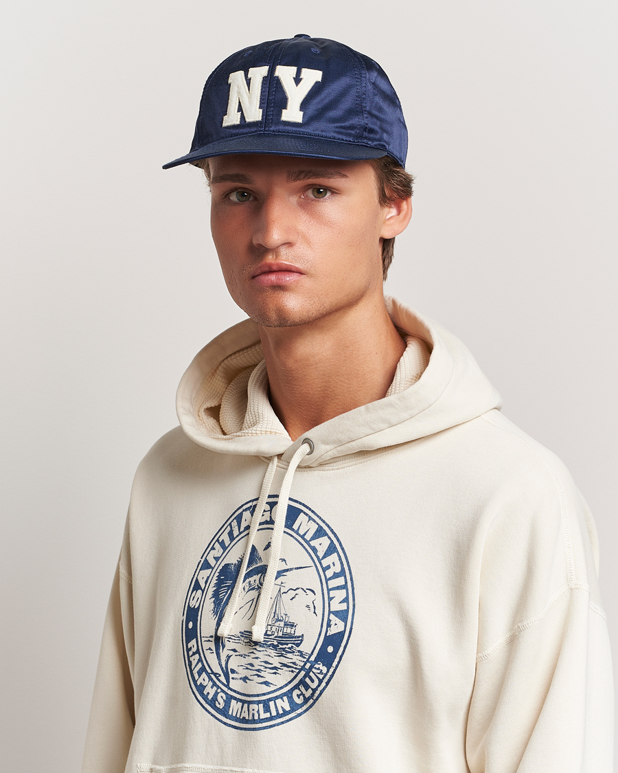 Herre | Kasketter | Polo Ralph Lauren | NY Satin Baseball Cap Newport Navy