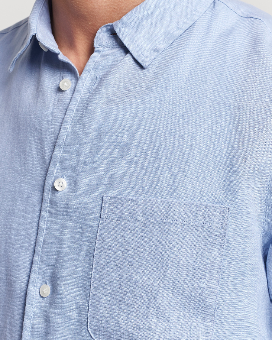 Herre | Skjorter | Samsøe Samsøe | Liam Linen Shirt Brunnera Blue