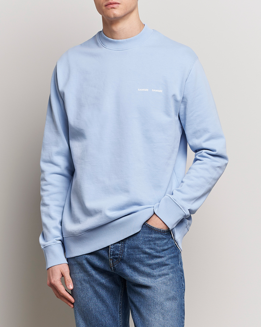 Herr | Samsøe Samsøe | Samsøe Samsøe | Norsbro Crew Neck Sweatshirt Brunnera Blue