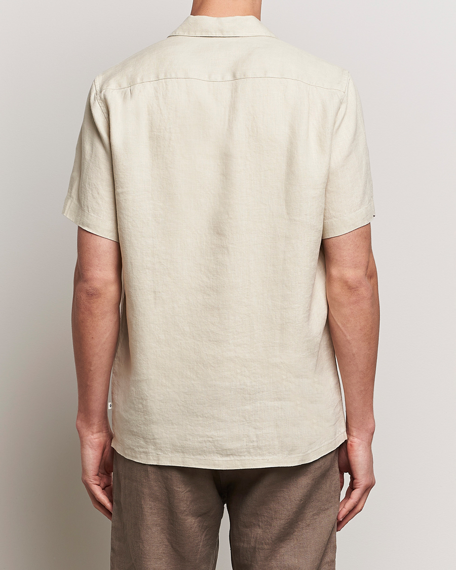 Herre | Skjorter | Samsøe Samsøe | Saavan Linen Short Sleeve Shirt Castle Wall