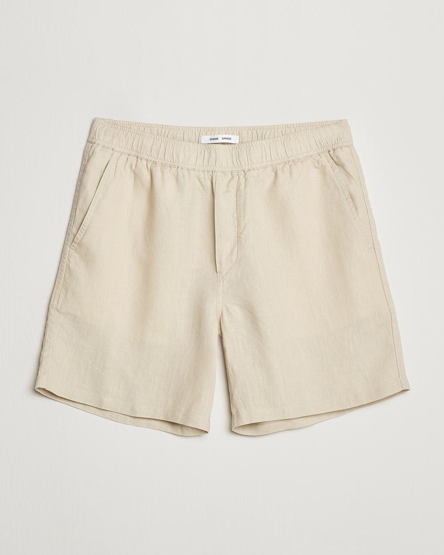Herre | Shorts | Samsøe Samsøe | Sajabari Linen Drawstring Shorts Castle Wall