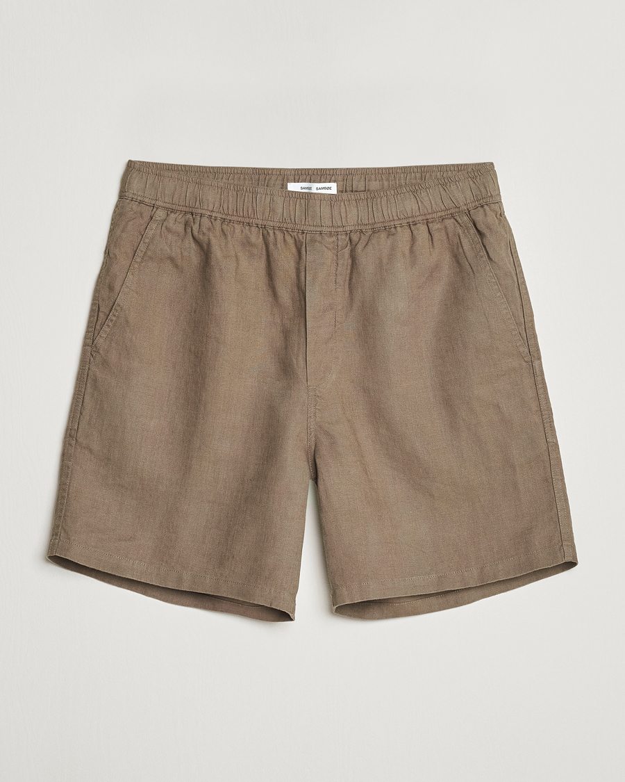 Herre | Shorts | Samsøe Samsøe | Sajabari Linen Drawstring Shorts Bungee Cord