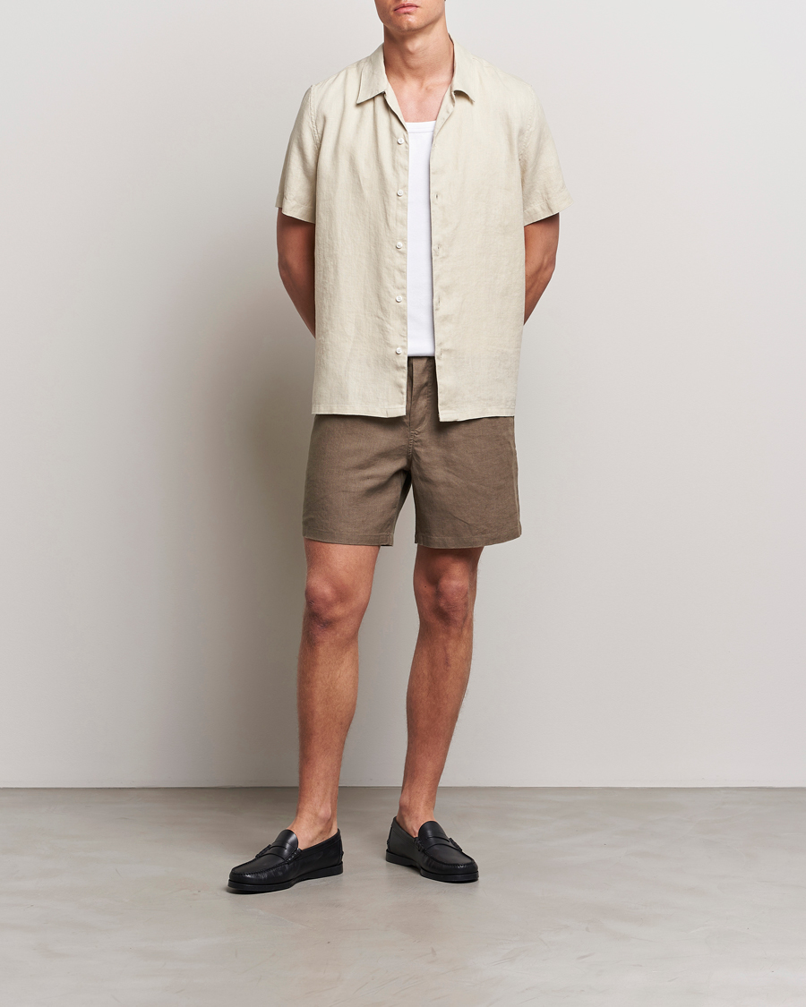 Herre | Shorts | Samsøe Samsøe | Sajabari Linen Drawstring Shorts Bungee Cord
