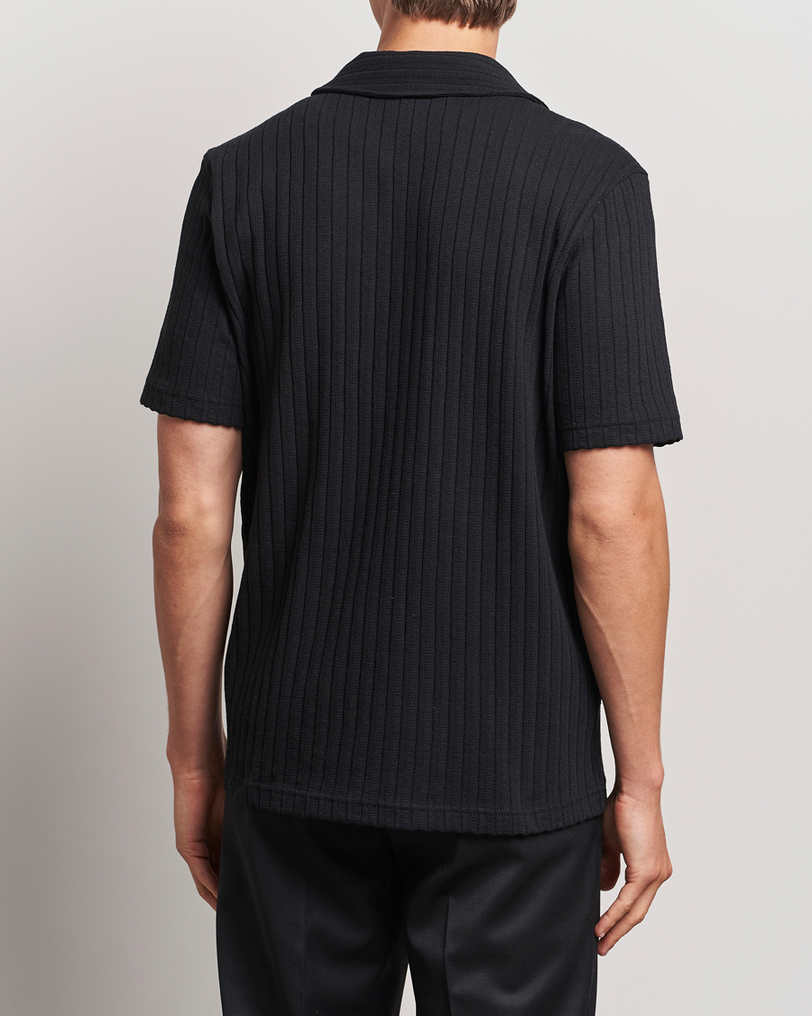 Herre | Skjorter | Samsøe Samsøe | Sakvistbro Structured Short Sleeve Shirt Black