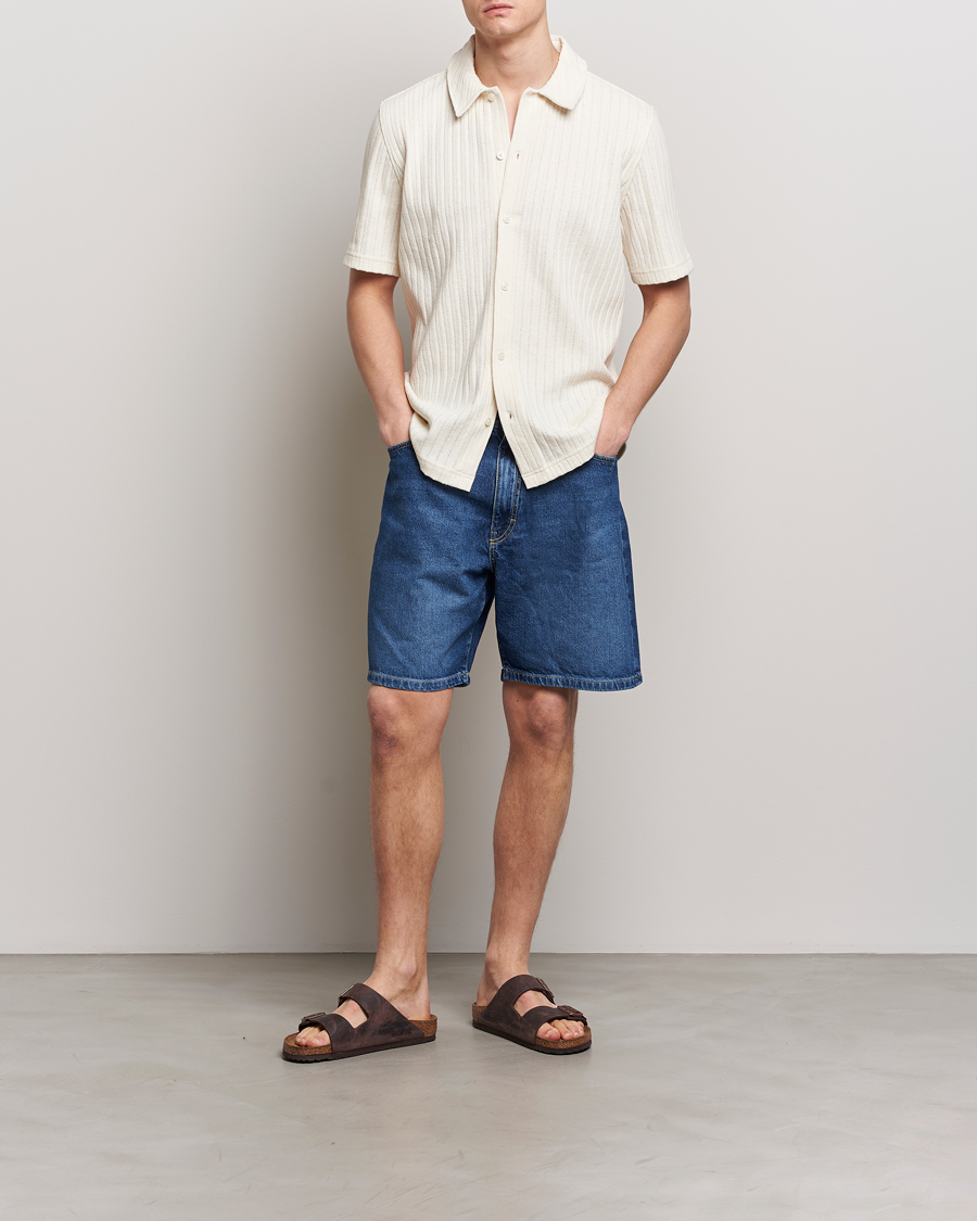 Herre | Skjorter | Samsøe Samsøe | Sakvistbro Structured Short Sleeve Shirt Clear Cream
