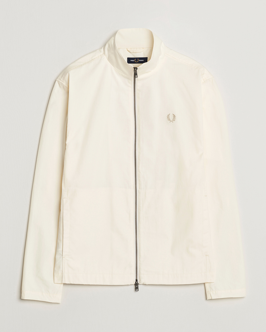 Herre | Jakker | Fred Perry | Woven Ripstop Shirt Jacket Ecru