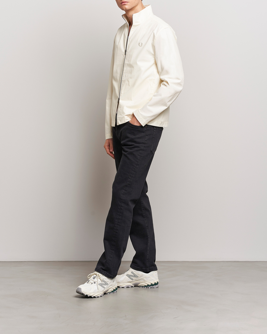 Herre | Jakker | Fred Perry | Woven Ripstop Shirt Jacket Ecru