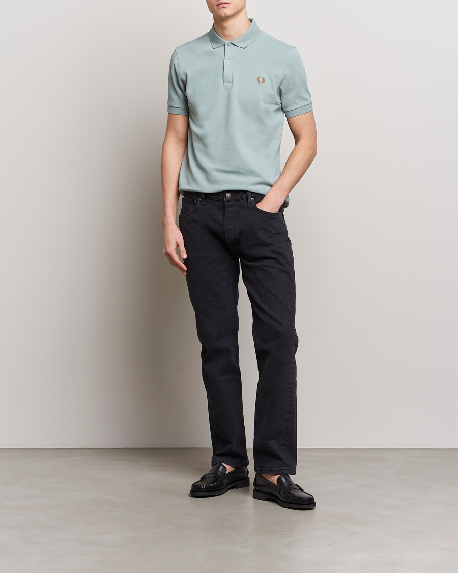 Herre | Polotrøjer | Fred Perry | Plain Polo Shirt Silver Blue
