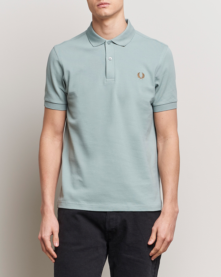 Herre | Tøj | Fred Perry | Plain Polo Shirt Silver Blue