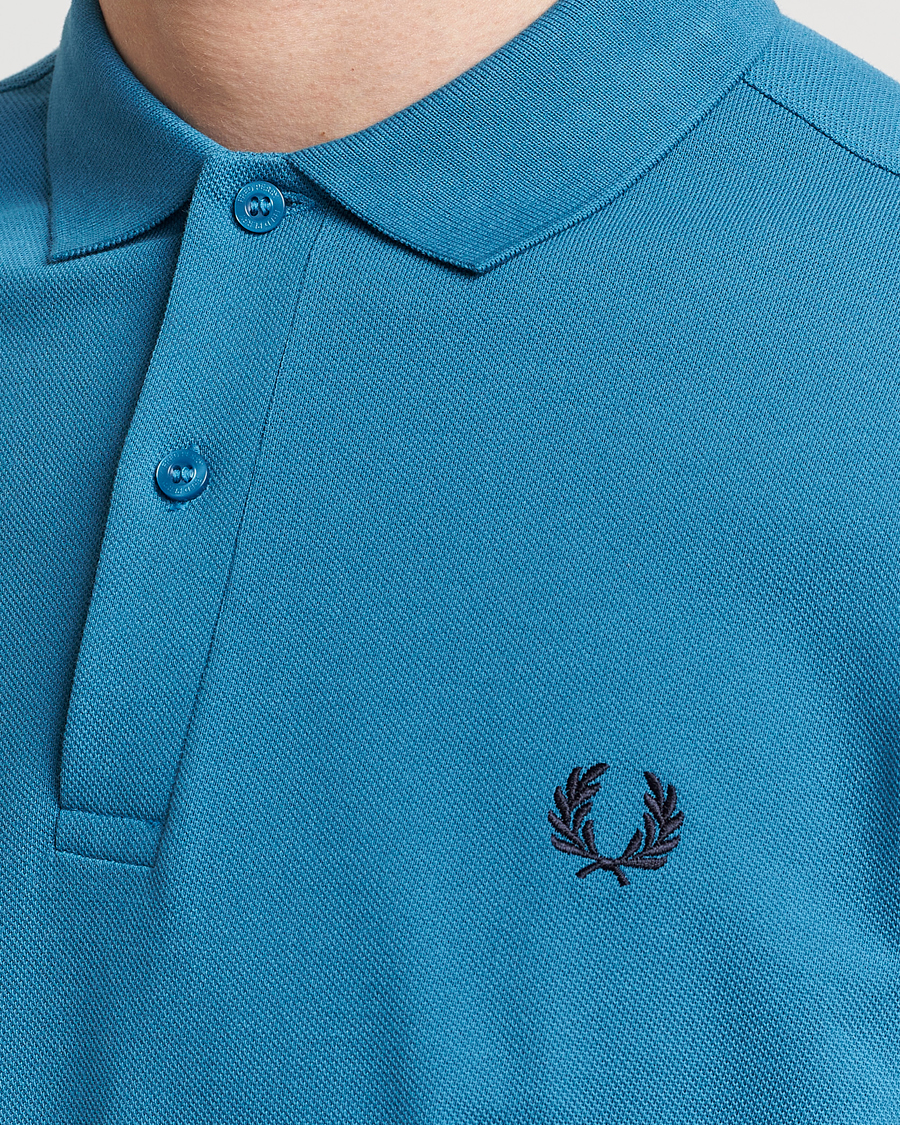 Herre | Polotrøjer | Fred Perry | Plain Polo Shirt Ocean Blue