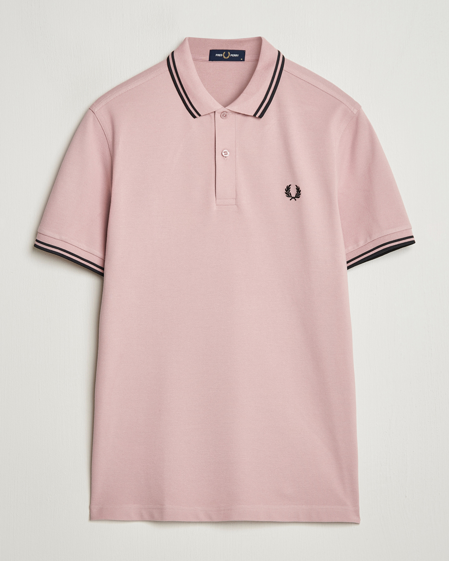 Herre | Polotrøjer | Fred Perry | Twin Tipped Polo Shirt Dusty Rose Pink