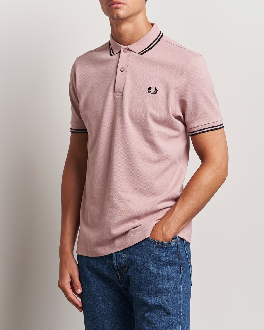Herre | Polotrøjer | Fred Perry | Twin Tipped Polo Shirt Dusty Rose Pink