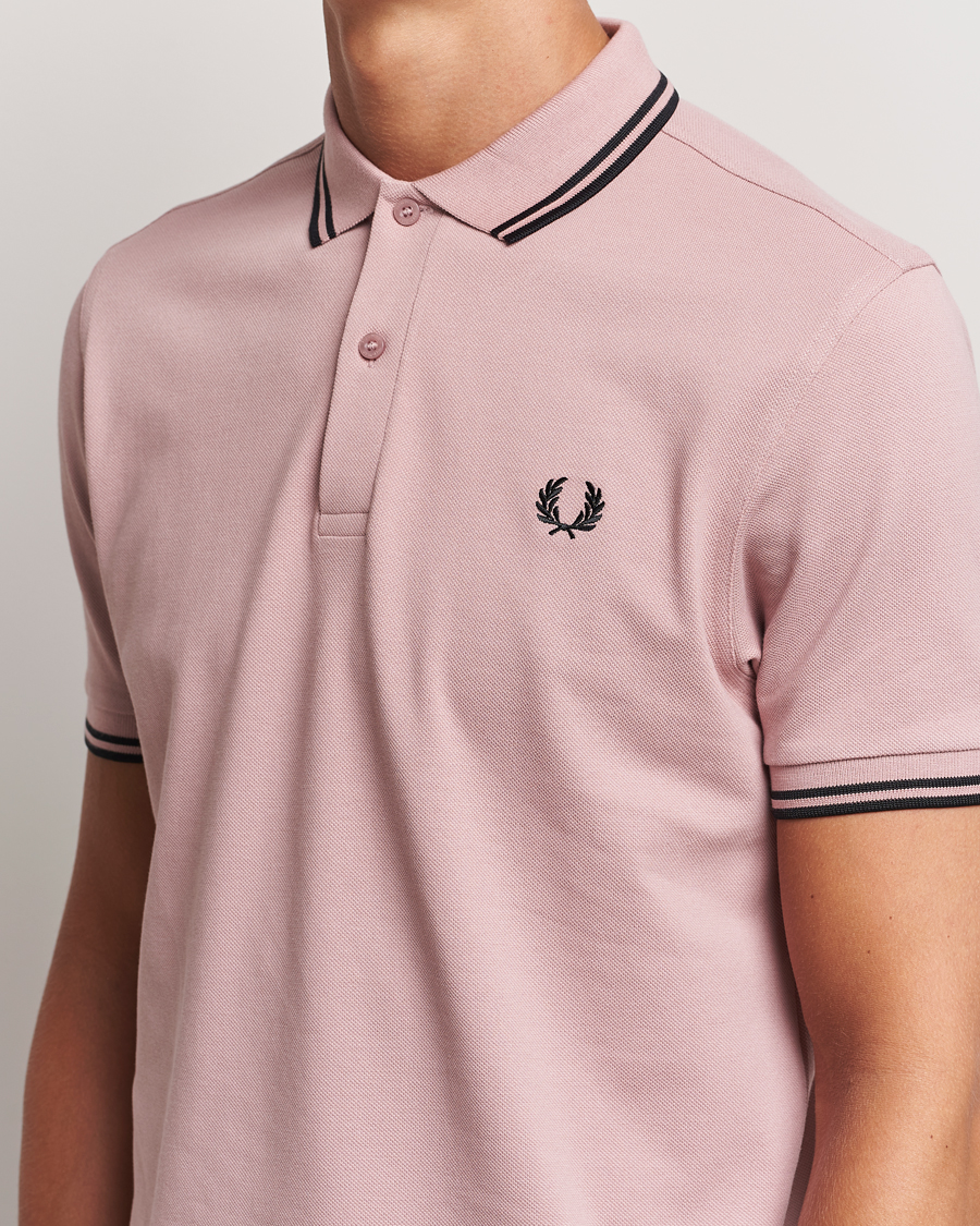 Herre | Polotrøjer | Fred Perry | Twin Tipped Polo Shirt Dusty Rose Pink