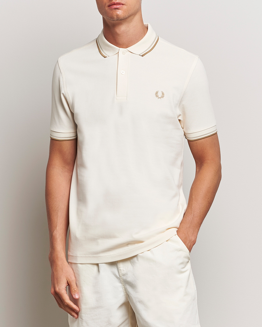 Herre |  | Fred Perry | Twin Tipped Polo Shirt Ecru