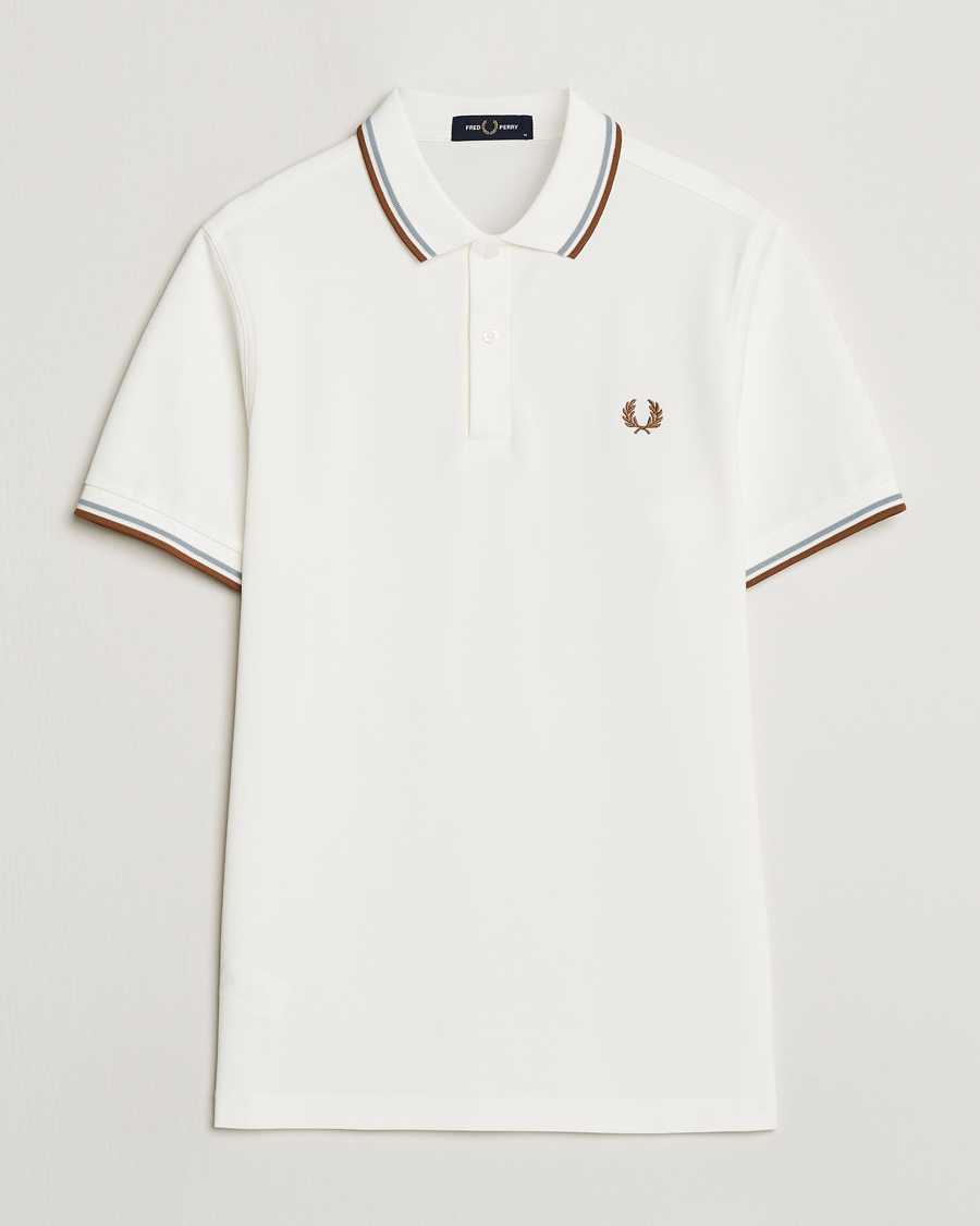 Herr |  | Fred Perry | Twin Tipped Polo Shirt Snow White