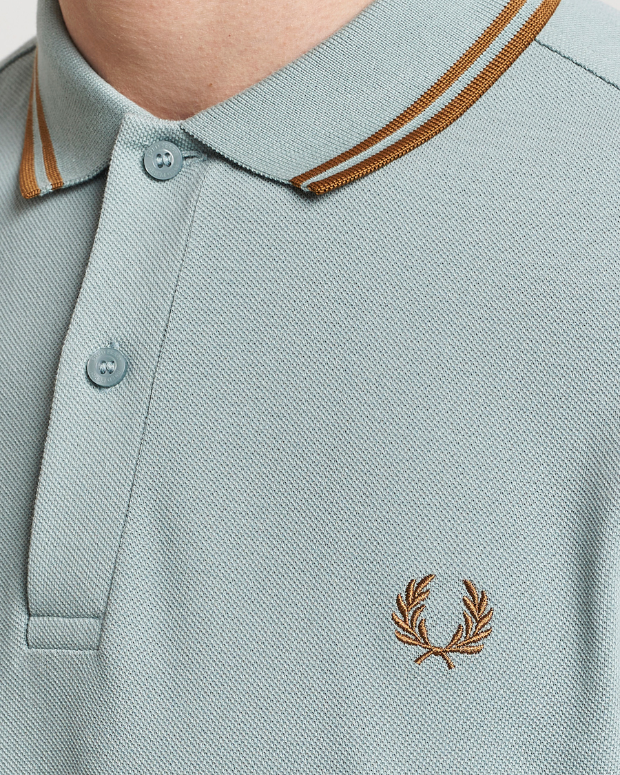 Herre | Polotrøjer | Fred Perry | Twin Tipped Polo Shirt Silver Blue