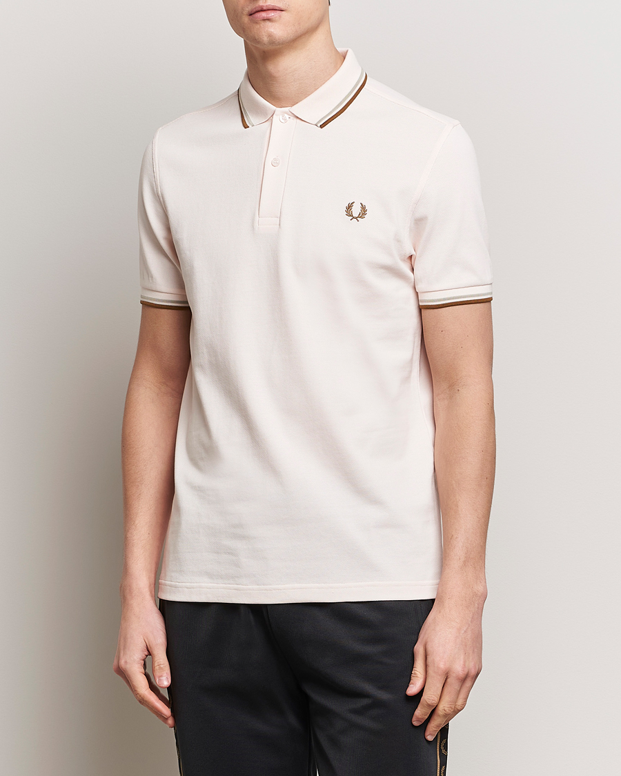 Herre | Nye produktbilleder | Fred Perry | Twin Tipped Polo Shirt Silky Peach