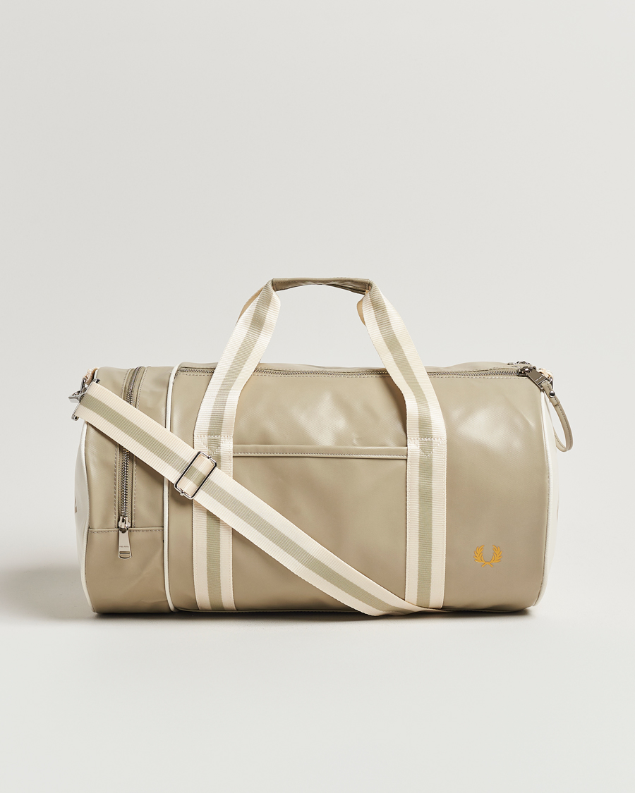 Herre | Fred Perry Classic Barrel Bag Warm Grey | Fred Perry | Classic Barrel Bag Warm Grey