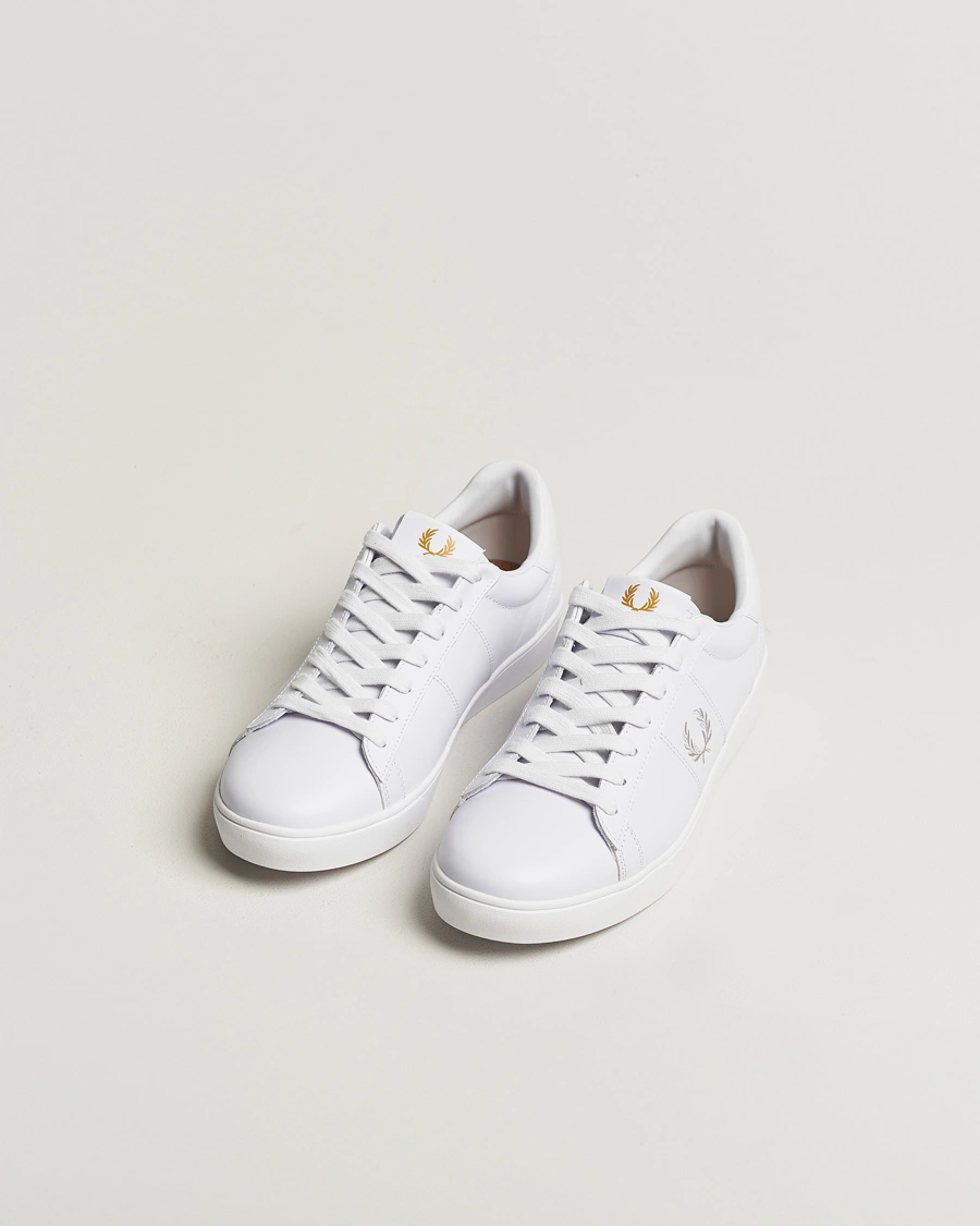 Herre | Sko | Fred Perry | Spencer Tennis Leather Sneaker White