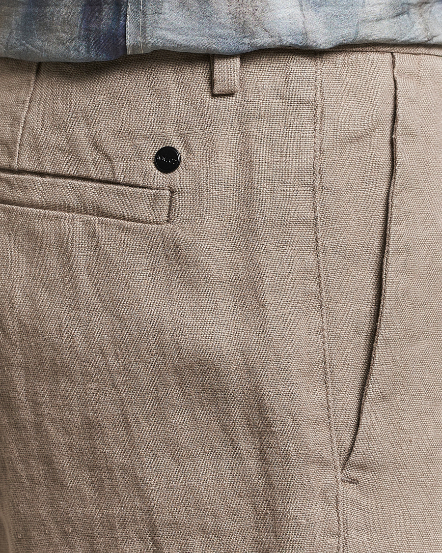 Herre | Bukser | NN07 | Theo Linen Trousers Greige