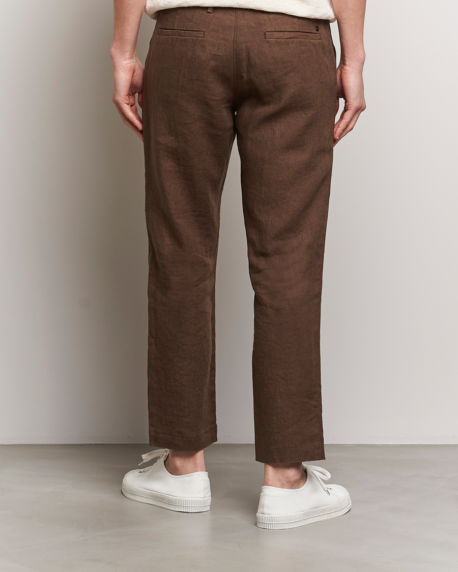 Herre | Bukser | NN07 | Theo Linen Trousers Cocoa Brown